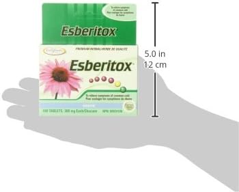 ESBERITOX Supercharged Echinacea – Immune Support – Herbal Supplements - Wild Indigo Root - Purple Coneflower – Made in Germany – 100 Tablets