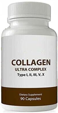 Ultra Premium Multi Collagen Capsules for Men &amp Women Pure Hydrolyzed Collagen Peptides Vitamin Supplement for Hair Skin Nails and Joint Support (Types I II III V X) 90 Capsules