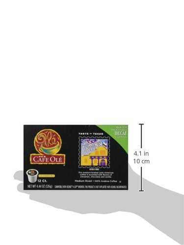 H.E.B Cafe Ole Taste of Texas San Antonio Single Serve Coffee Cups DECAF 12 cts. (Pack of 2)