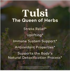 ORGANIC INDIA Tulsi Sleep Herbal Tea - Holy Basil Ashwagandha Chamomile Night Time Tea for Bedtime Stress Relieving &amp Relaxing Immune Support USDA Certified Organic - 18 Infusion Bags 6 Pac