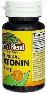 Nature's Blend Melatonin 5 mg Sublingual Tablets 60 CT (PACK OF 4)