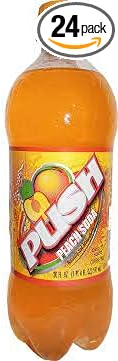 Push Peach Soda 20 oz 24 Units