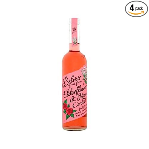 Belvoir Elderflower &amp Rose Cordial 500ml (Pack of 4)