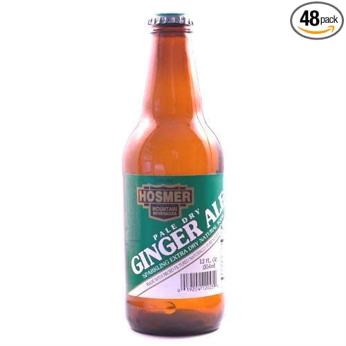 Hosmer Pale Dry Ginger Ale - 12 oz (48 Glass Bottles)