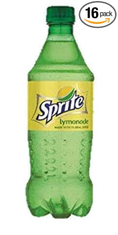 Sprite Lymonade Lemon-Lime and Lemonade Soda 20oz Bottles (Pack of 16 Total of 320 Oz)
