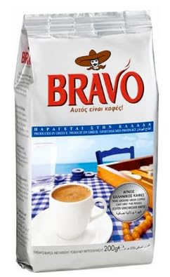 Bravo Greek Ground Coffee Traditional Roast 7.05 oz Pack of 5
