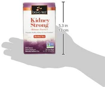 Bravo Teas Kidney Strong Herbal Tea Caffeine Free 20 Tea Bags (Four Pack)