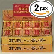 Prince of Peace Korean Ginseng - Instant Tea 2 grams 100 foil packets (Pack of 2)