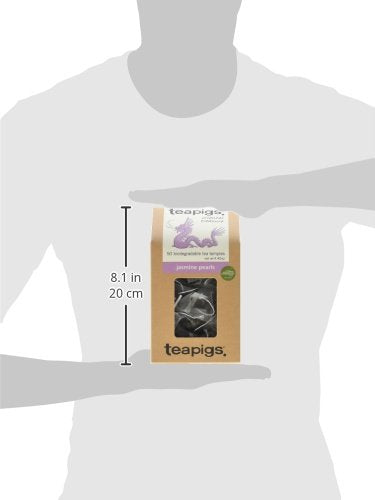 Teapigs Jasmine Pearls Tea Bags Made with Whole Leaves caffeine-free natural ingredients(1 Pack of 50 Teabags)