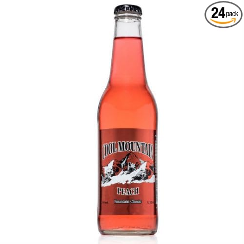 Cool Mountain Peach Soda - 12 oz (24 Glass Bottles)