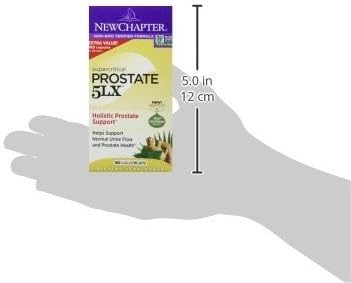 New Chapter Prostate Supplement - Prostate 5LX™ with Clinical Strength Saw Palmetto + Fermented Selenium for Men’s Wellness - 180 ct Vegetarian Capsule(Pack of 2)
