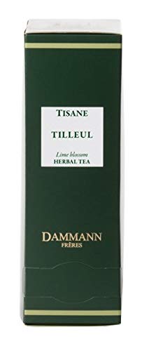DAMMANN FRERES - HERBAL Tea Lime Blossom (Tisane Tilleul) - 24 wrapped crystal envelopped tea bags