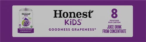 Honest Kids Goodness Grapeness Grape Fruit Juice 6.75 Fl Oz (pack of 8)