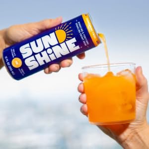 Sunshine Sparkling Energy Drink Variety Pack with Daily Essential Vitamins 360mg of Electrolytes 70mg of Natural Caffeine 12 Fl Oz (Pack of 12)