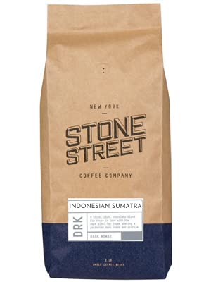 Stone Street Gourmet Coffee Indonesian Sumatra 'Gayo Mountain' Dark Roast Single Origin Whole Bean 2 Lb Bag