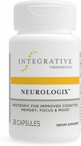 Integrative Therapeutics Neurologix - with Saffron and CDP-Choline - Nootropic Supplement for Brain Health*- Focus* - Memory Support* - Vegan Gluten-Free &amp Dairy-Free - 28 Capsules (14 Servings)