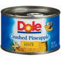 Dole Pineapple Crushed in 100% Pineapple Juice 8oz Can (Pack of 8)