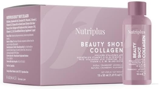 FARMASi Nutriplus Collagen Portioned Drink 50ml (15 Pieces) - Collagen Drink Collagen Skin Health Wellness Daily Collagen Supplement