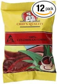 Chef Quality Columbian Coffee 1 lb pkgs (Case Of 12)