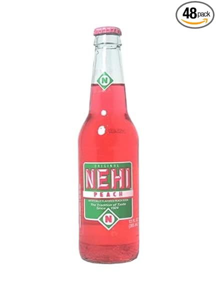 Nehi Soda Peach Pack of 48 12oz Bottles