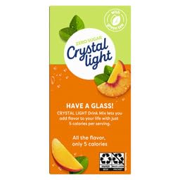 Crystal Light On The Go Peach Mango Green Tea Drink Mix 10-Packet Box (Pack of 8)