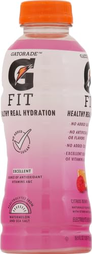 Gatorade Fit Citrus Berry Electrolyte Beverage 16.9 Fl Oz Bottles 12 Pack