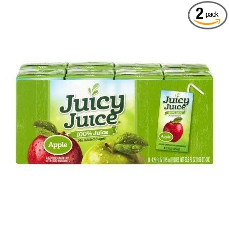 100% Juice Apple 4.23 Fl Oz 8 Count Pack of 2