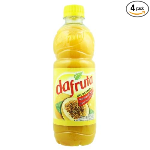 Dafruta Passion Fruit Juice Concentrate - 16.9 FL.Oz | Suco Concentrado de Maracujá Dafruta - 500ml - (PACK OF 04)