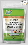 Mango Lemongrass Medium Roast Decaf Coffee (Gourmet Naturally Flavored Whole Coffee Beans) (8 oz ZIN: 560857) - 2 Pack