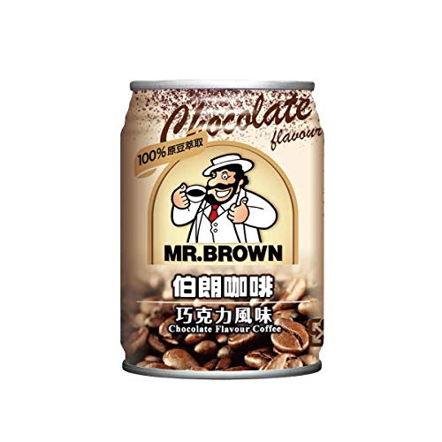 [Pack of 24] Mr Brown Chocolate Flavor Coffee 巧克力风味咖啡饮料 - 8.12 Ounce
