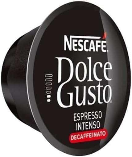 Nescafé Dolce Gusto Espresso Intenso Decaf/Decaffeinated Coffee Pods x16 (Pack of 1)