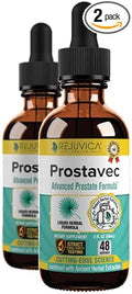 Prostavec Advanced Prostate Support Supplement - Liquid Formula for Faster Absorption with Pygeum Saw Palmetto Stinging Nettle + Turmeric &amp Damiana - Vegan Non-GMO - 4 fl oz