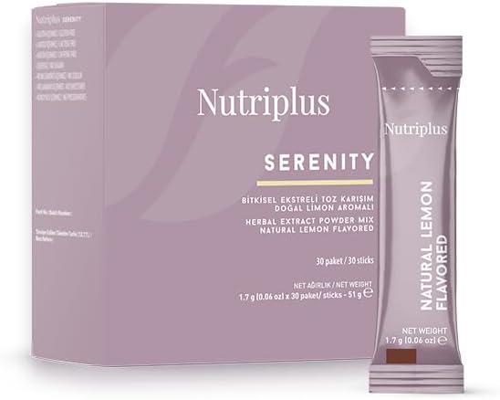 Farmasi Nutriplus Mixture of Herbal Extract Natural Tea Lemon Flavor 30 Sticks - Herbal Tea Energizing Beverage Supports Digestion Herbal Extracts Lemon Tea Natural Ingredients