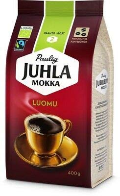 Paulig Juhla Mokka Luomu coffee bean Coffee 8 Packs of 400g