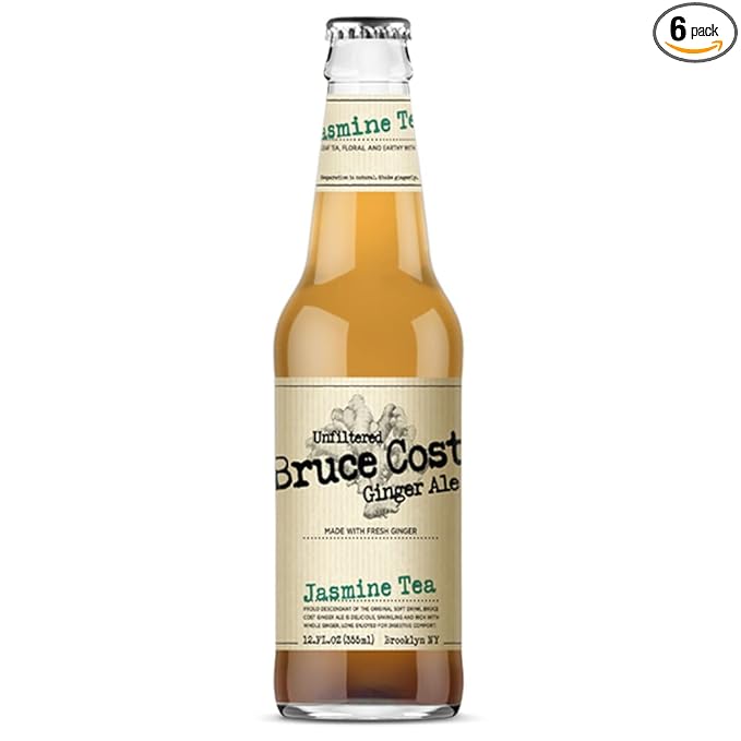 Bruce Cost Ginger Ale - Jasmine Tea - 12 oz (6 Glass Bottles)