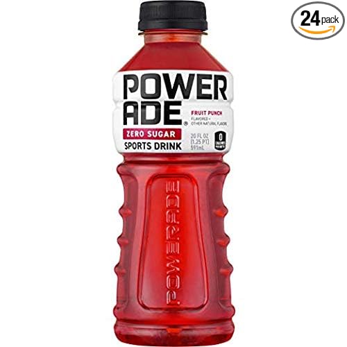 POWERADE ZERO Fruit Punch Sports Drink Family Pack 20 fl oz 24 Pack