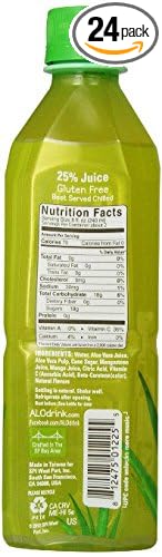 ALO Allure Aloe Vera Beverage Mangosteen &amp Mango 16.9 Ounce (Pack of 24)