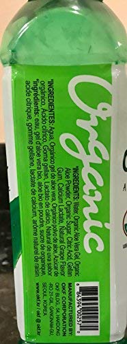 OKF Aloe Vera Half Organic and Half Farmers Sugar free drinks- Aloe Vera Juice with Chewable Aloe Added 16.9 Fluid Ounce (Organic and Sugar Free 12)