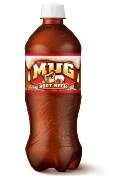 B4Y-Mug Root beer Soda 20 oz Bottles (24)