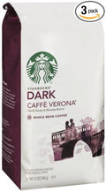 Starbucks Caffe Verona Whole Bean Coffee12 Ounce (Pack of 3)