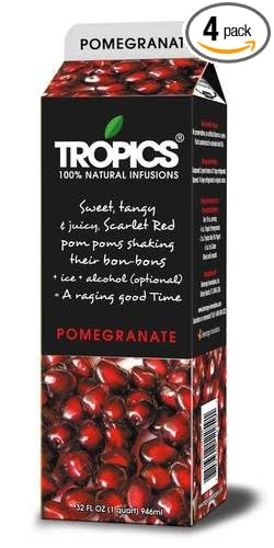 Tropics Pomegranate Drink Mix 32 Fluid Ounce - 4 per case.