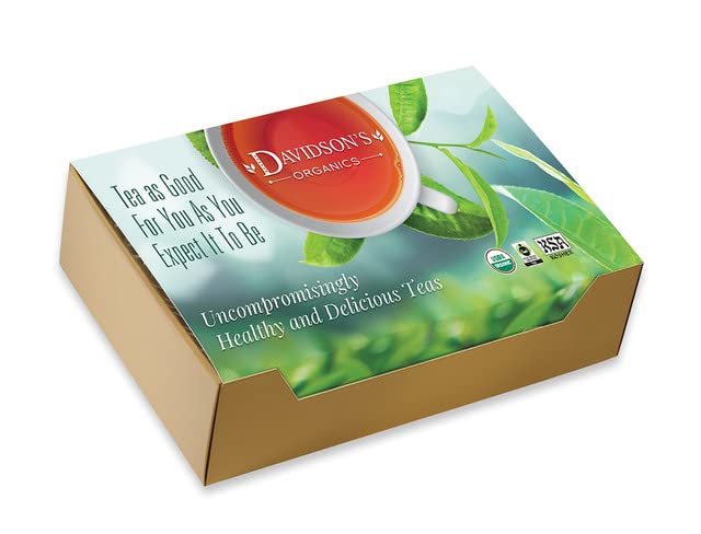 Davidson's Organics Moringa Strawberry Rose 100-count Individually Wrapped Tea Bags
