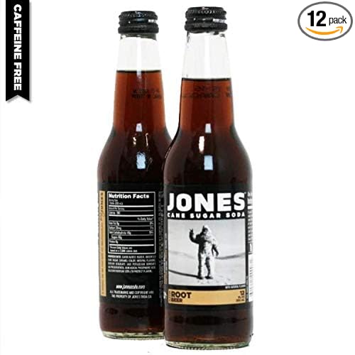 Jones Soda 12 ounce Glass Bottles (Root Beer 12 Bottles)
