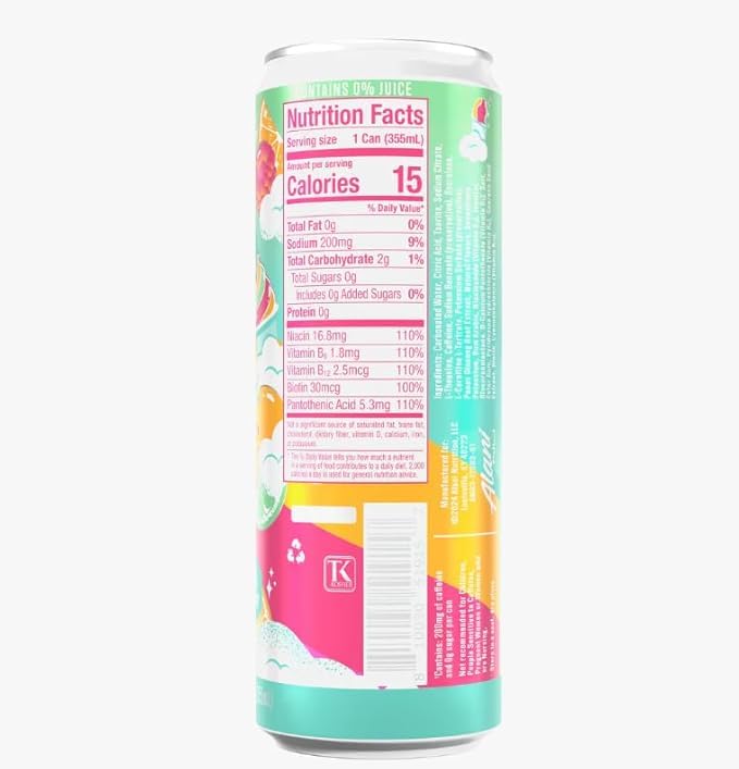 New Alani Energy Drinks Sherbet Swirl Witch's Brew Variety Pack Sugar-Free Low-Calorie Energy Boost Drink 12 fl oz (Pack of 6) (Packaging May Vary)
