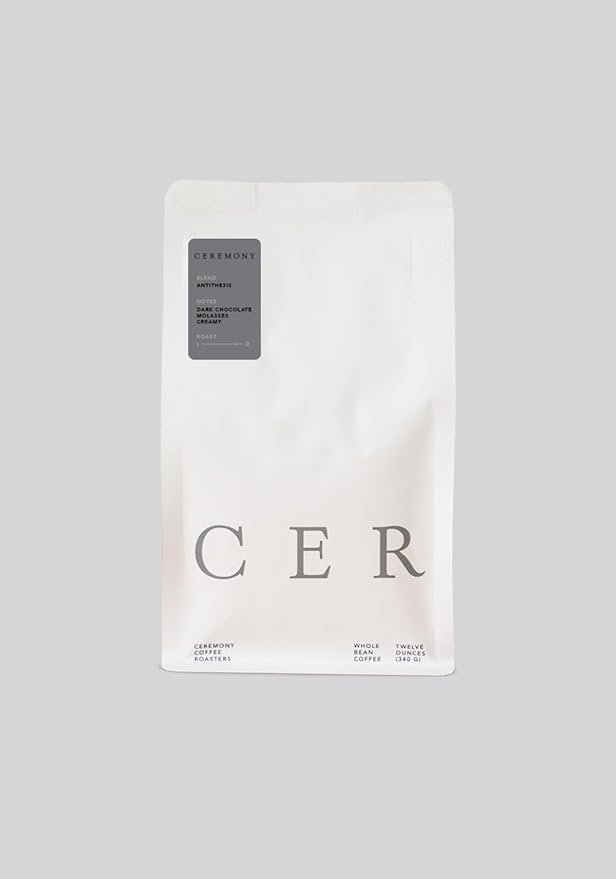 Ceremony Coffee Roasters - House Coffees Roast Variety Pack - Specialty Ground Coffee Antithesis Synthesis &amp Thesis Blends- 3 x 12oz bags (Espresso - Fine Grind)