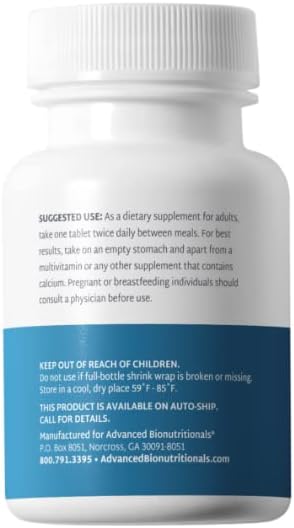 Advanced Bionutritionals – Ultimate Bone Support Supplement Strontium Silica Vitamin K2 and D3 Support Bone Health Bone Strength Non GMO Gluten Free Dairy Free Soy Free Vegan (60 Tablets)
