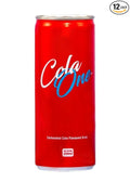 Cola One Carbonated Drink – 250ml (8.45 fl oz) Cans | Classic Fizzy Beverage | Refreshing &amp Bold Taste - Soft Drink Pack of 12