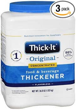 Thick-It 2 Instant Food and Beverage Thickener Unflavored Concentrated Powder - 36 oz Pack of 3