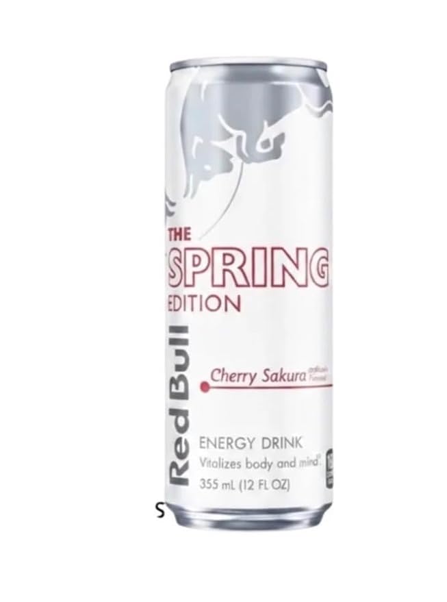 Cherry Sakura Spring limited edition energy drink 4 pack (12 fl oz. cans)