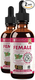Rejuvica Health Activated Female - Advanced Female Libido Support Supplement - Liquid Delivery for Better Absorption - Maca Horny Goat Weed Damiana &amp More!